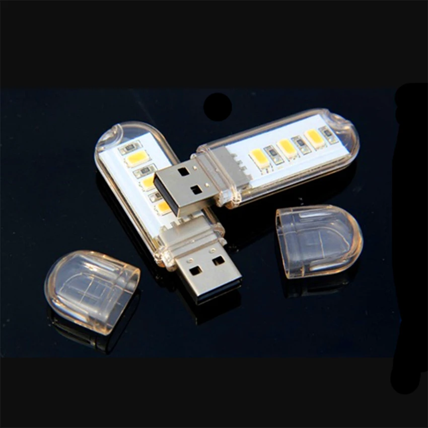 Портативный мини USB 3LED лампа книга светильник s 420MA 2 3 W 5V для кемпинга ПК Ноутбуки