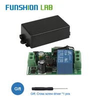 funshion ac 250v 110v 220v 1ch 433mhz universal wireless remote control switch relay module receiver for garage door gate motor
