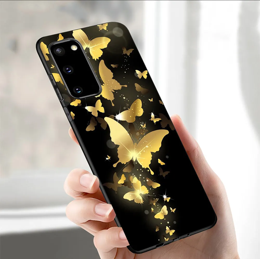 

Cute Owl Fox Case For Samsung A51 A71 A50 A70 A20 A40 A20E S20 S10 S9 S8 S7 Edge Ultra Puls Note 10 9 8 Plus Black Cover Funda