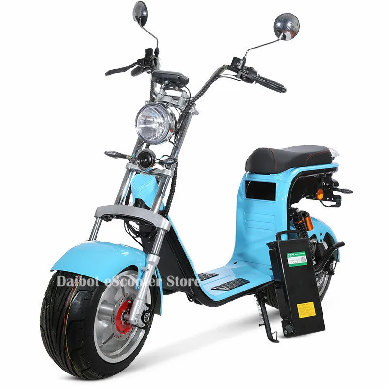 Verkaufen Daibot Offroad Elektro-roller 2 Räder Elektrische Fahrräder Abnehmbare Batterie Motorrad 60V 1000W Elektrische Bikes Erwachsene