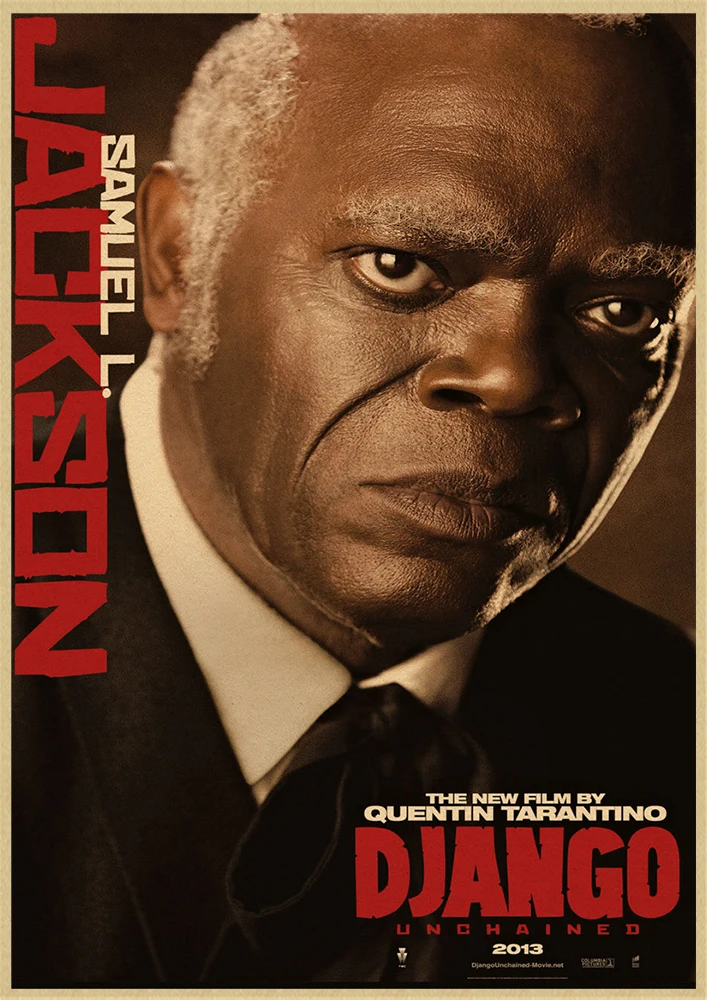 Django Unchained классический постер из крафт бумаги в кино кафе гостиной столовой Quentin