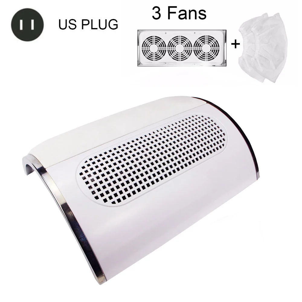C-US PLUG 80W 2-в-1 36 светодиодов лампы для ногтей и двойной Мощность Фул вентилятор для сора от вакуумный всасывающий сборщик, домашняя машина для Применение маникюрный салон инструмент - Цвет: C-US PLUG