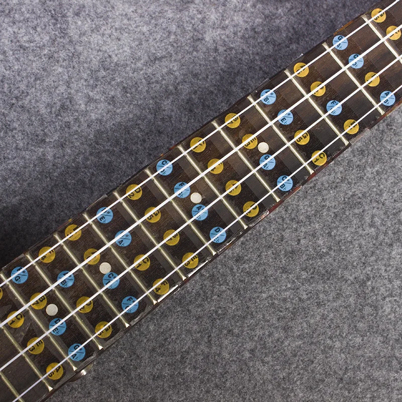 Гавайская гитара записная книжка наклейка масштаб грифа нотация Ukelele детали