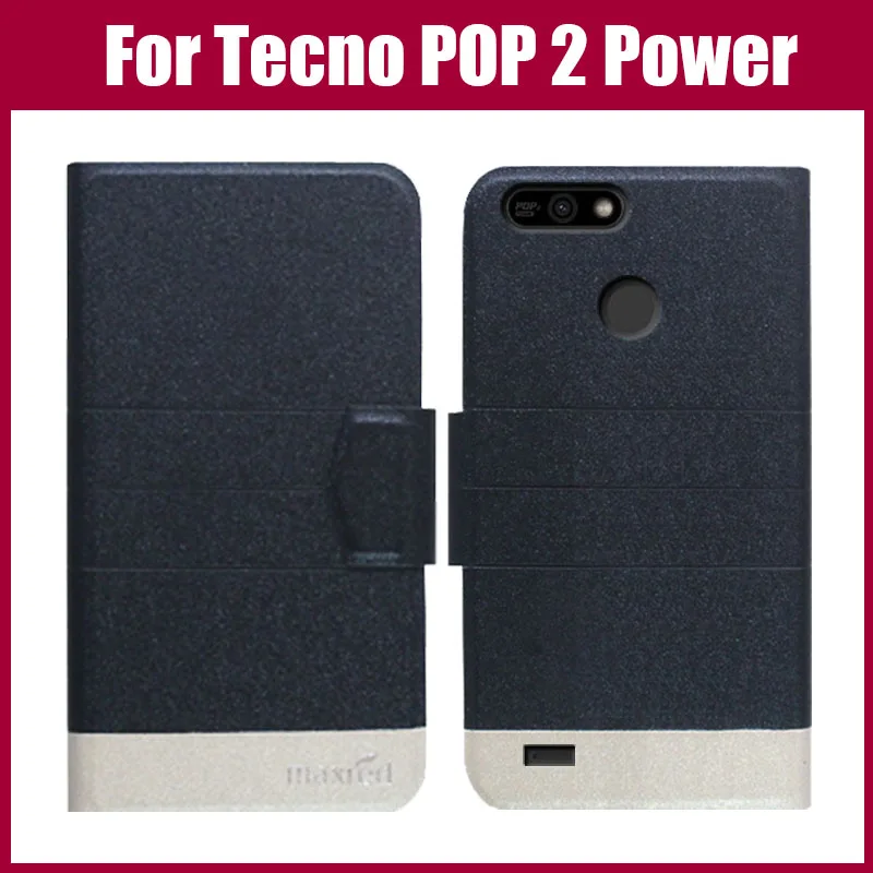 Горячая распродажа! Tecno POP 2 Power чехол 5 цветов флип ультратонкий Модный Красочный
