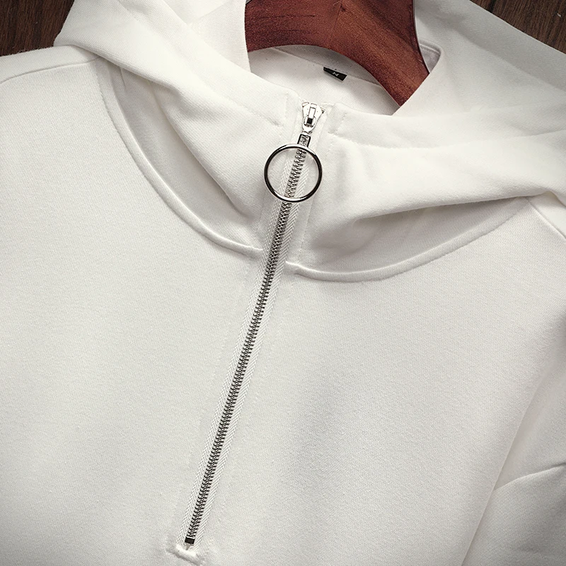 FUGOISM полиэстер пуловер пальто мужская толстовка с капюшоном одноцветная на