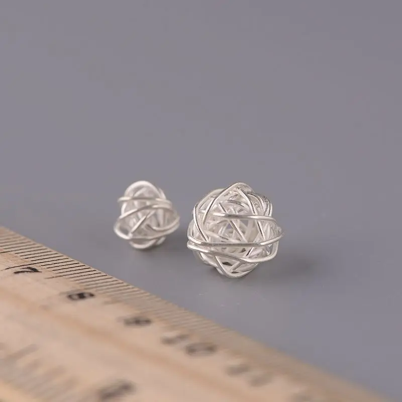 Fyla режим тайского серебра полые скрученные шарики проволока бусины DIY 2019 новые