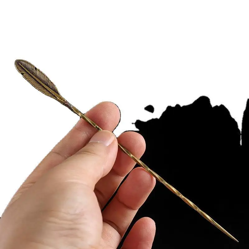 Игла для сигар из чистой меди дрель измельчения в стиле ретро креативная резьба