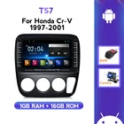 Android GPS навигации для Хонда сrv CR-V 3 1997-2001 Автомобильный мультимедийный Радио Стерео Carplay 1080P USB Wifi SWC 2DIN без DVD плеер