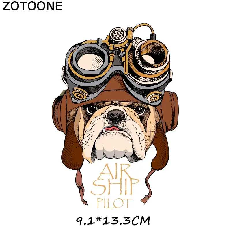 ZOTOONE милая собака мультфильм Железная на патч для детей наклейка на одежду DIY животных Тепловая аппликация передачи для футболки с принтом G - Цвет: 998