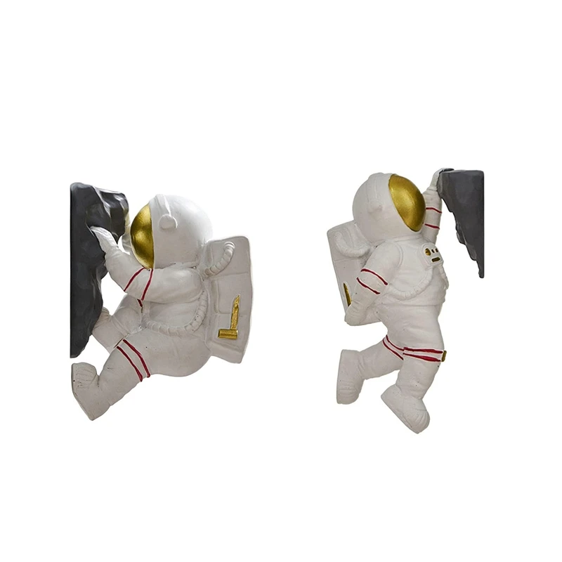

LUDA Modern Astronaut Ornament Figurines Outer Space Fun Gifts Living Room Bedroom Bookshelf Shelf Wall Decor Collectible