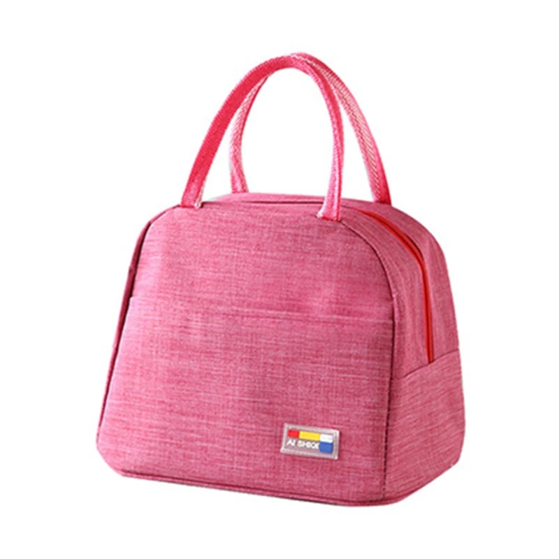 

Portable Picnic Bag Thermal Insulated Lunch Box Tote Cooler Handbag Bento Pouch Dinner Container School Food Storage Bag