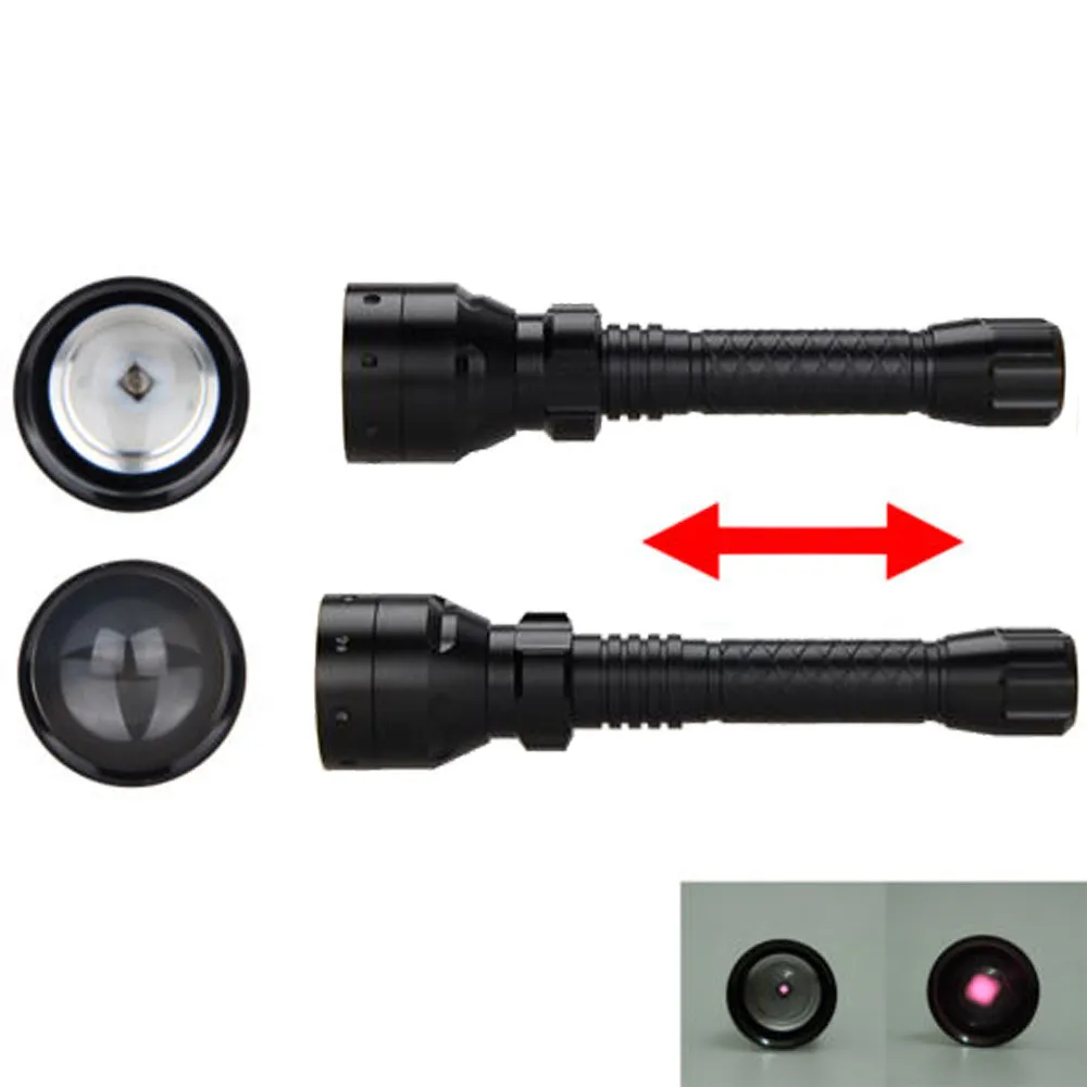 Adjustable Focus Mini Flashlight 2019 newly Long Range Infrared 10W IR 850nm T50 LED Hunting Light Night Vision Torch 18650 | Спорт и