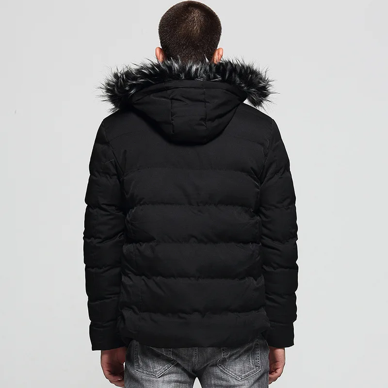 

Men's Hooded Cotton Jacket New Cotton Jacket Fashion All-match Winter Trend Men's Jacket