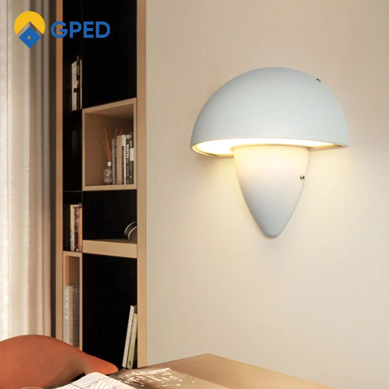 

LED Wall Lamp IP65 Outdoor Creative Waterproof Mushroom Wall Light Indoor Simple Decorative Light For Bedroom Living Room Stairs