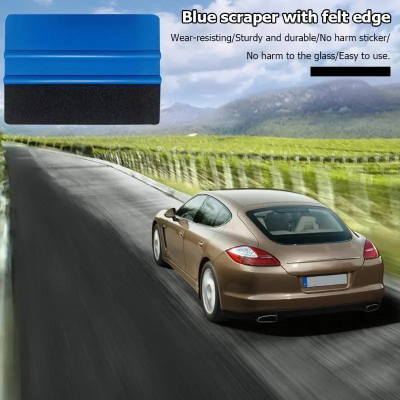 Скребок для виниловой пленки скребок обмотки автомобильных окон с фетровым