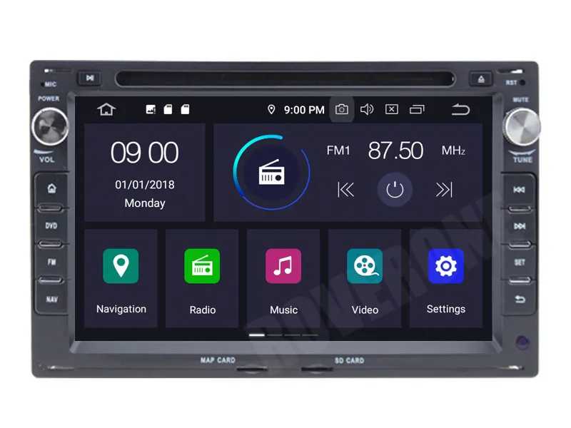 Автомагнитола RoverOne на Android 10 Восьмиядерный процессор DVD GPS для VW Volkswagen Golf MK4 2003 2004