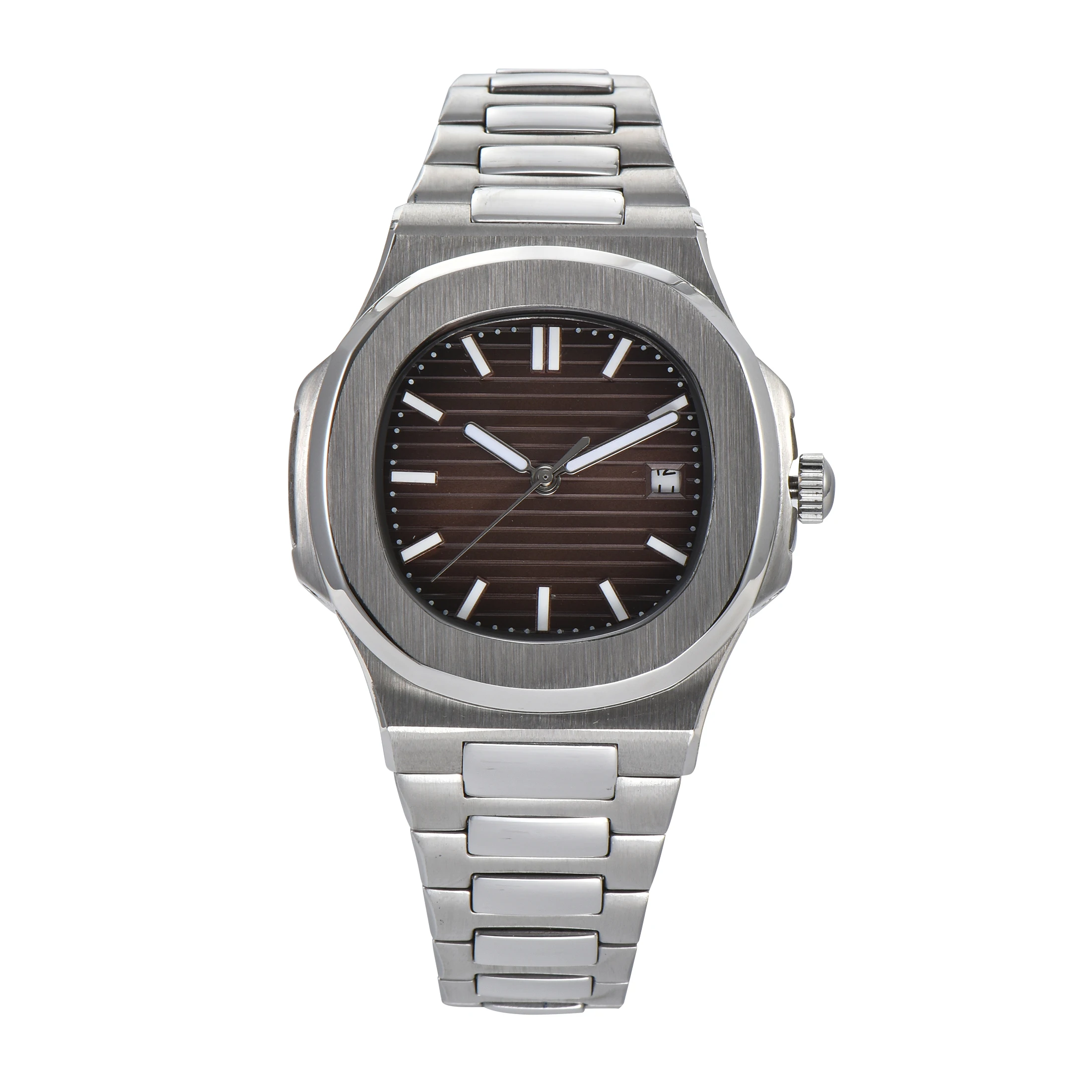 Автоматические Мужские часы роскошное движение 41 мм кофе стерильный Циферблат