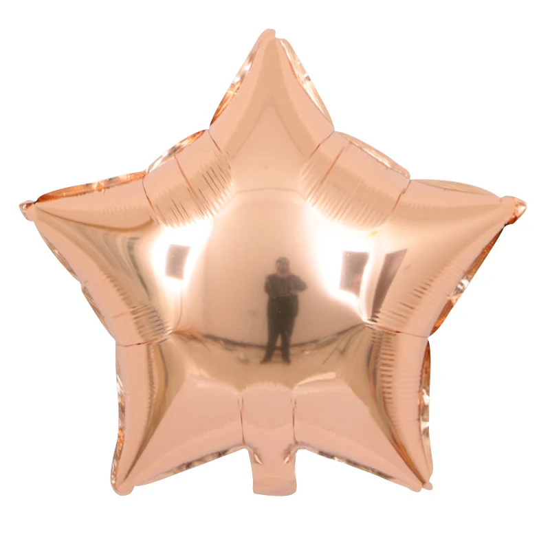 5pcs Rose Gold Balloon Bouquet Party Decorations Bachelorette Bridal Shower Baby Wedding Heart Star Balloons | Дом и сад