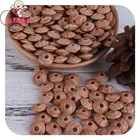 XCQGH 50100 шт. бусины Abacus Буковые деревянные бусины для детской пустышки зажимы держатель Прямая поставка