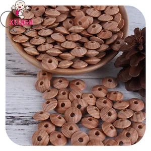 XCQGH 50100 шт. бусины Abacus Буковые деревянные бусины для детской пустышки зажимы держатель Прямая поставка