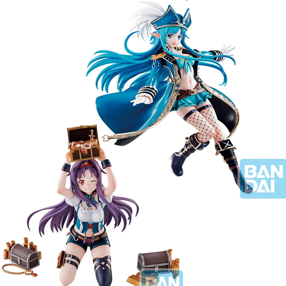 Фигурка Tronzo Bandi Sword Art Online фигурка Asuna Yuuki Pirate Ver из ПВХ SAO конно юуки игрушки |