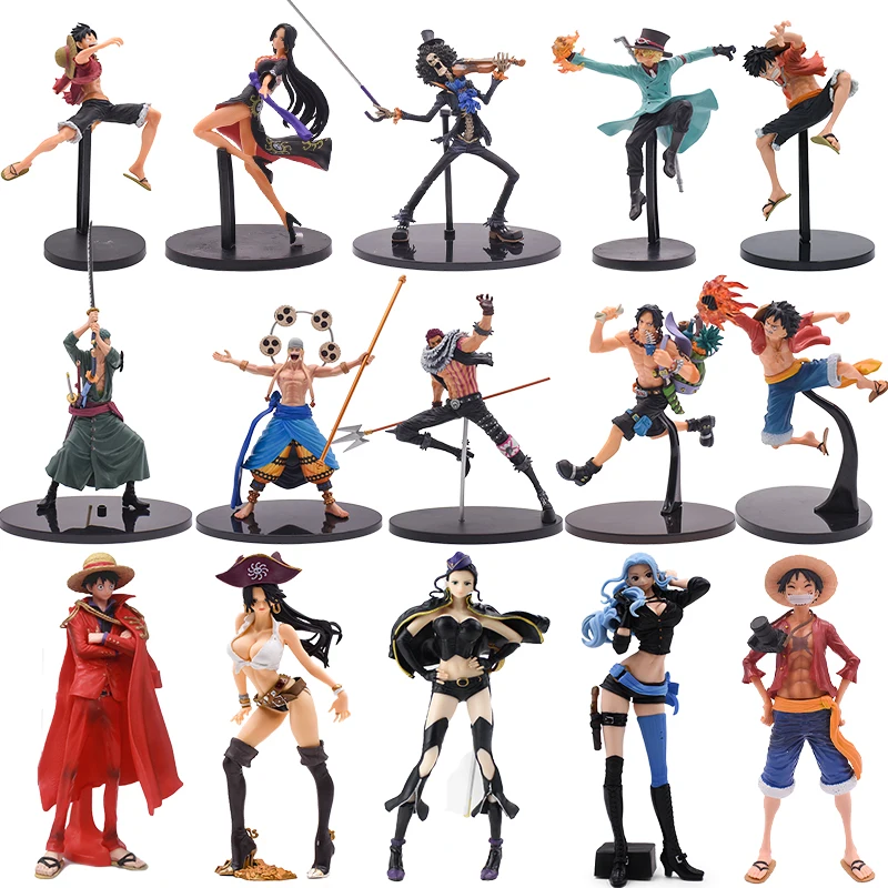 Экшн фигурка One Piece Monkey D Luffy ПВХ модель 3D2Y большая соломенная шляпа Аниме Зоро Ace