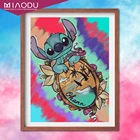 Дисней полный квадратный круглый комплект для алмазной живописи Lilo  Stitch 5D DIY Алмазная вышивка мультфильм мозаика домашний декор подарок