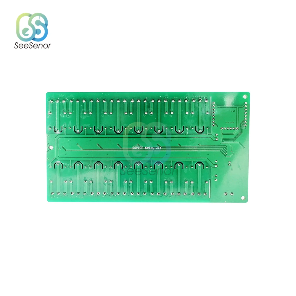 Беспроводной WIFI релейный модуль ESP8266 16 каналов планшетовая плата Wi-Fi 5 В 12 24