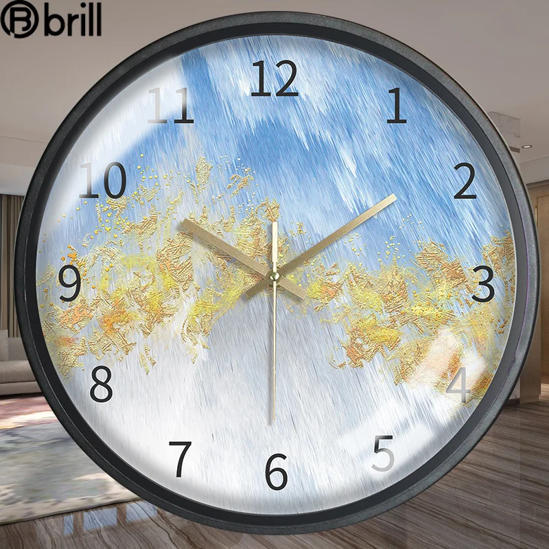

Декоративные настенные часы в скандинавском стиле, большой Модный домашний роскошный дизайн, простые настенные часы в скандинавском стиле ...
