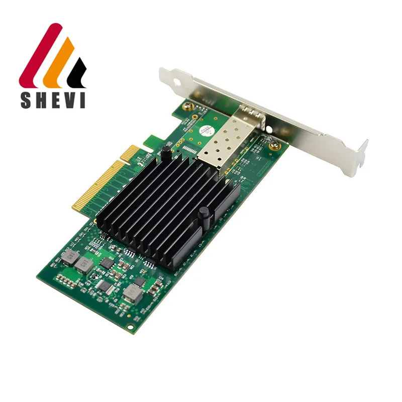 PCIe x8 Intel 82599EN однопортовая 10GbE волоконная сетевая карта SFP + серверный адаптер |