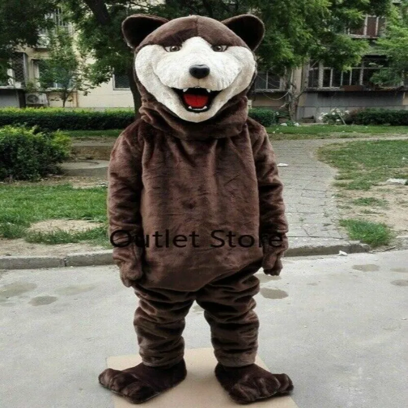 Костюм-талисман медведя пушистые костюмы для косплевечерние партия игры