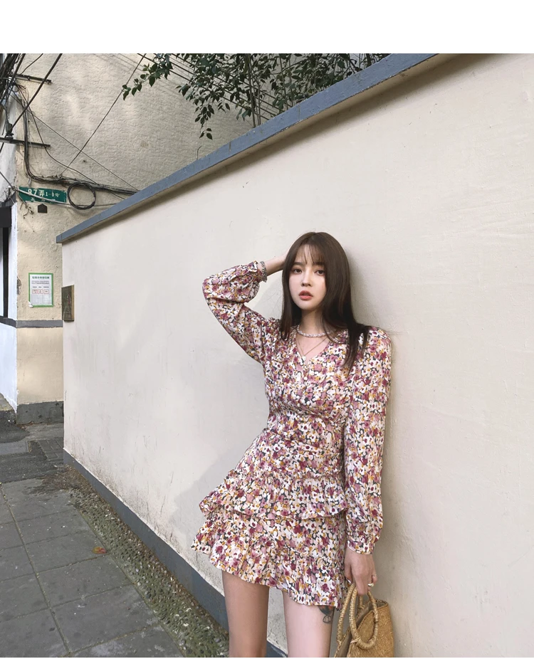 Женское платье с V-образным вырезом Cotday элегантное вечервечерние мини-платье