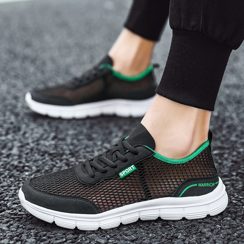 Men Shoes Autumn Soft Loafers Lazy Lightweight Cheap Mesh Sports Running Sneakers Tenis Masculino Zapatillas Hombre | Спорт и