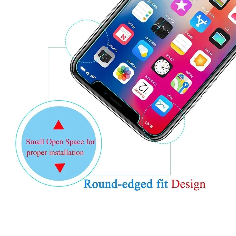 Защитное закаленное стекло для iPhone 11 pro max 7 6s 8 plus XS Max XR X | Мобильные телефоны и