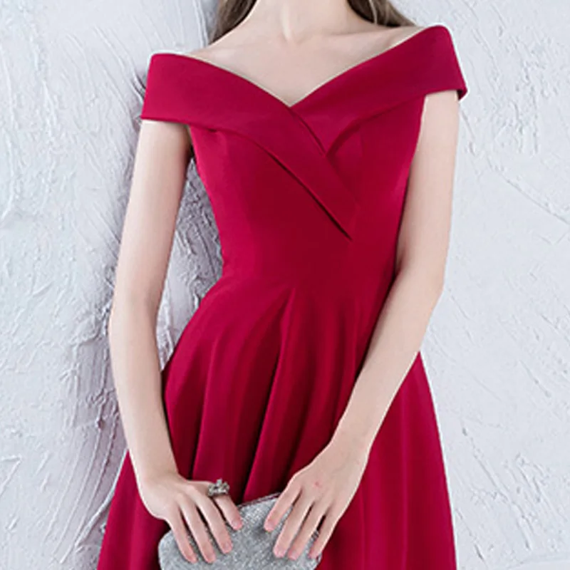 Sexy Short Prom Dresses V Neck Zipper Back Mini Black Cocktail Party Gowns A Line Pleats Cheap Real Photo Homecoming Wear | Свадьбы и
