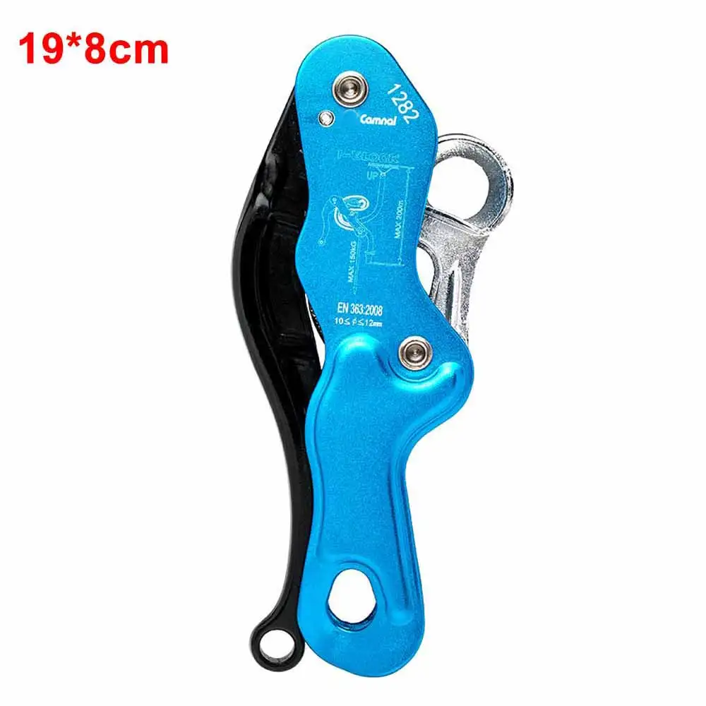 

CAMNAL Hand Ascender Mountaineering Climbing Tree Arborist Rappelling Gear Equipment Rope Clamp for 10-12MM Rope