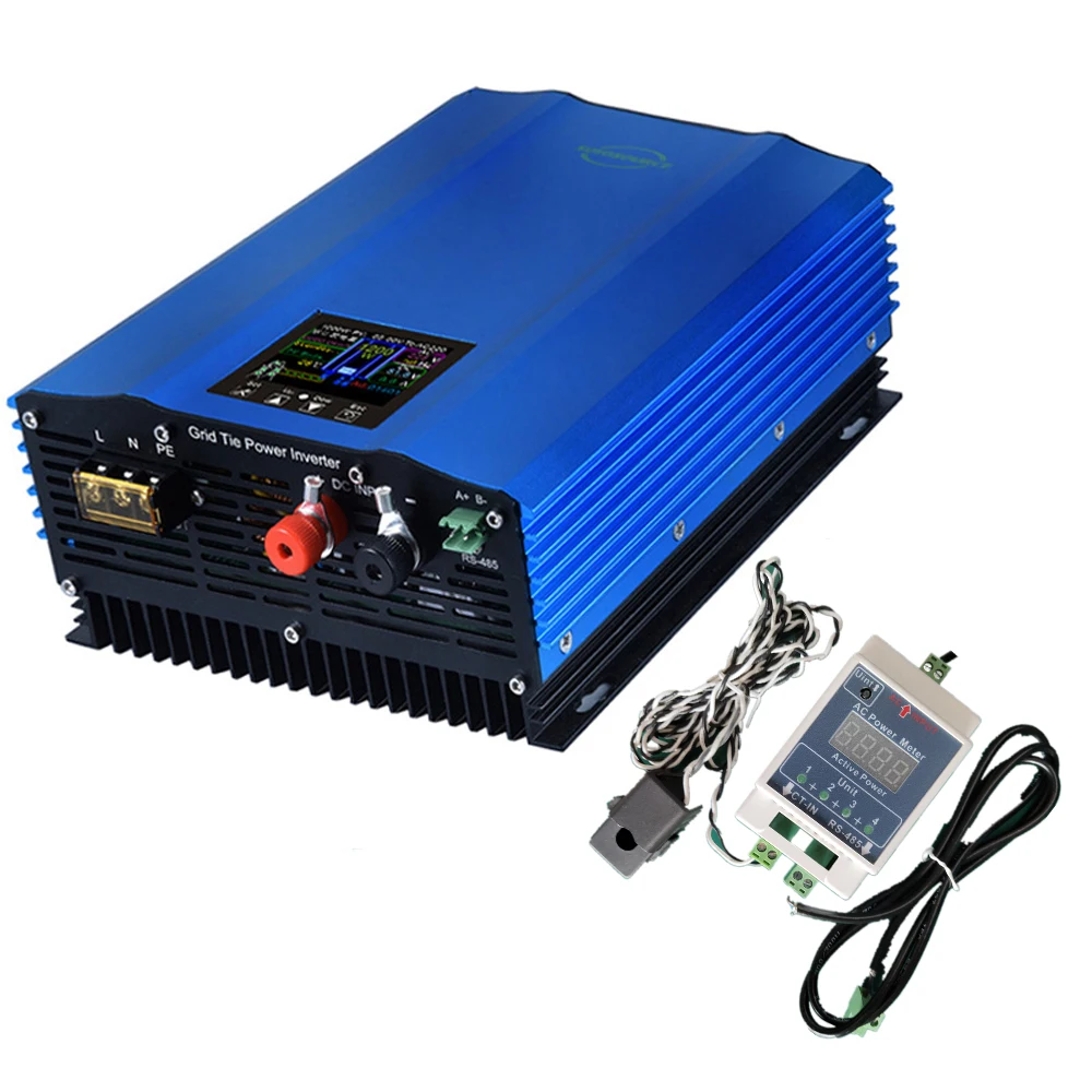 1000W Batterie Entladung Grid Tie Inverter mit Limiter Sensor DC 24V 48V 1200W 110V oder 220V Auto-Grenze solar grid tie inverte