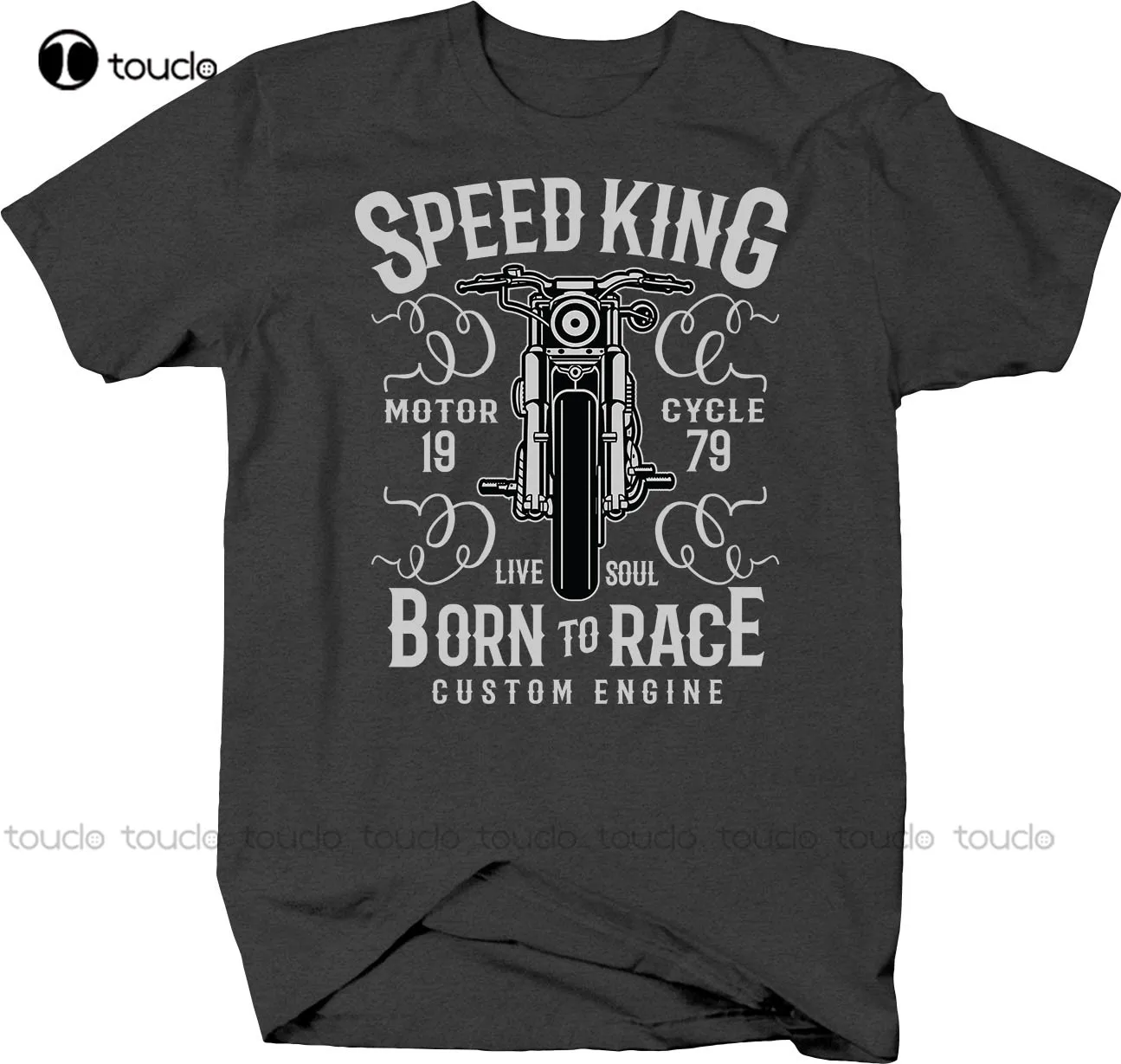 

Speed King Custom Motorcycle Engines Born To Race for Bikers New Men Shirt Men Summer Tops Make T Shirts