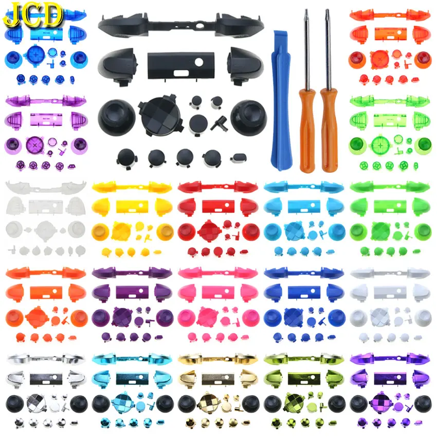 

JCD Solid Plating RB LB Bumper RT LT Trigger Buttons Mod Kit For Xbox Series S X Controller Analog Stick Dpad