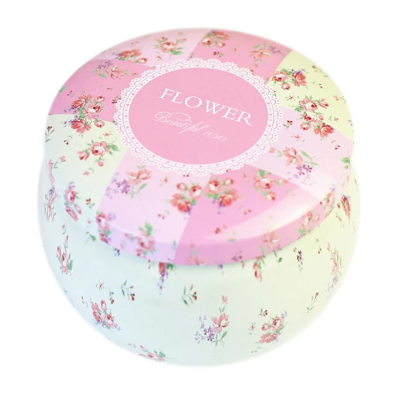 Домашний принт с конфетами змея хранения коробка крышкой в форме барабана для