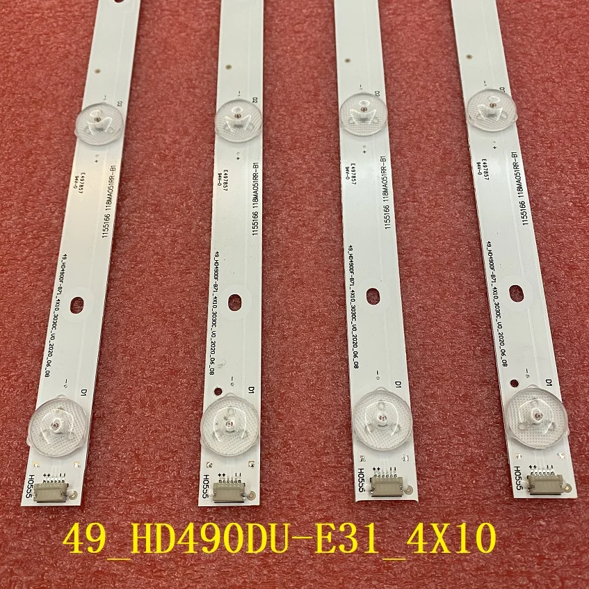 

60pcs/lot LED Backlight For HISENSE H49MEC3050 49K300U H49M3000 Hisense_49_HD490DU-E31_4X10 HD490DF-B71 NS-49DR420NA18
