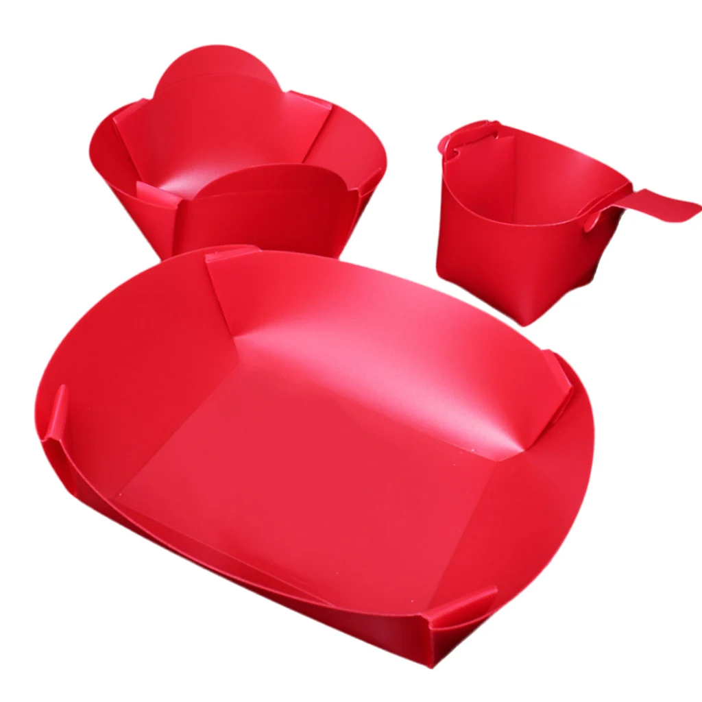 Складная чаша для кемпинга пикника посуда пешего туризма барбекю 3 шт.|Столовые