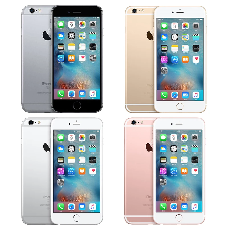 Apple iPhone 6s и Plus оригинальный iOS 4G LTE 2 Гб ОЗУ 12 МП два ядра A9 сканер отпечатка пальца