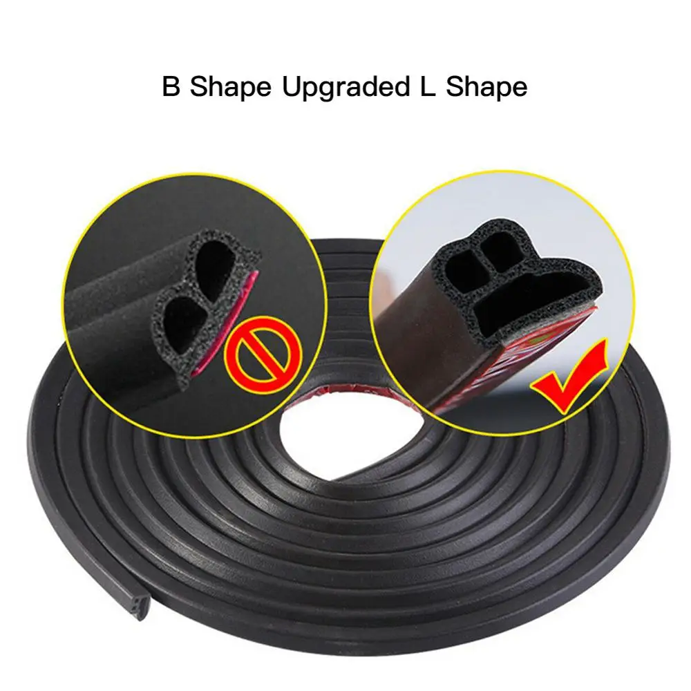 

New High Quality 5M And 15M L Shape Seal Strip Car Door Hood Trunk Trim Edge Moulding Rubber Weatherstrip For Car Tools