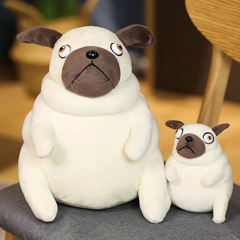 1 шт. 15/30 см милый толстый мопс плюшевые игрушки сидящий игрушка мягкие куклы