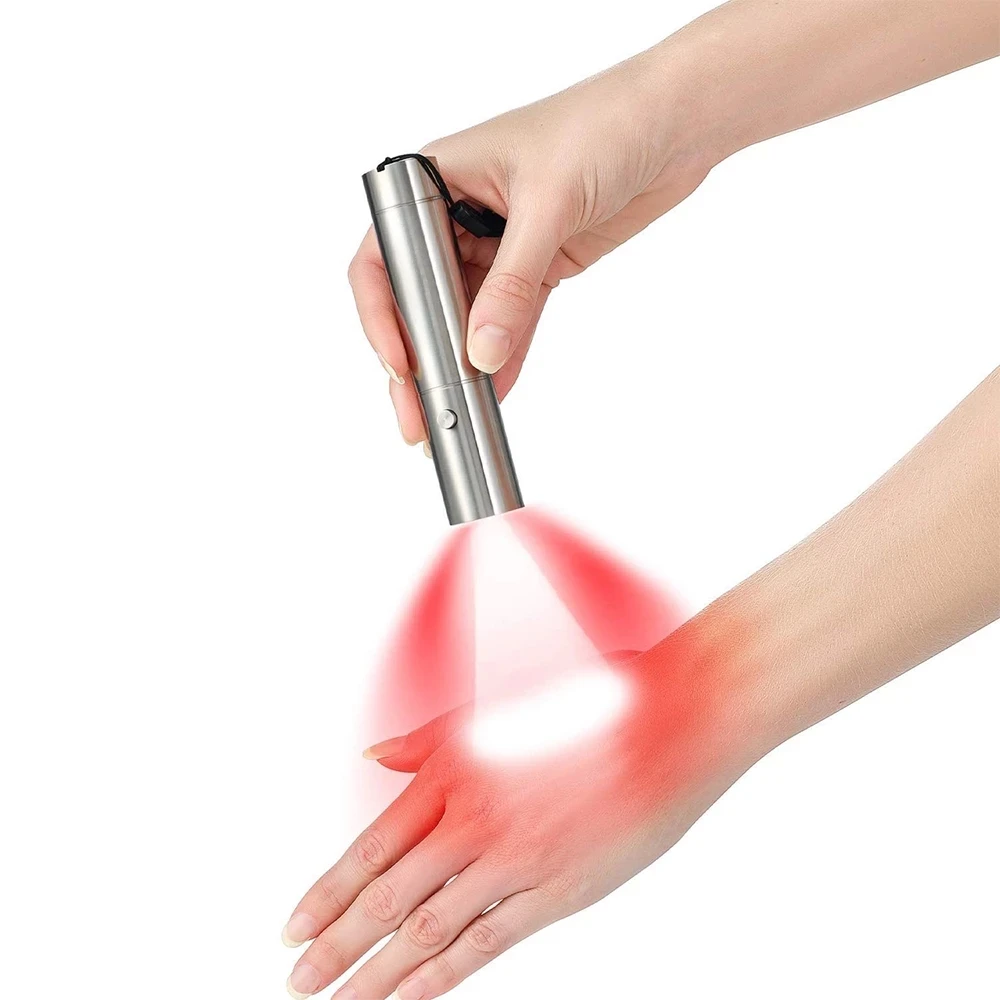 Joint Pain Portable Led Near Infrared 660nm 630nm 850nm Handheld Medical Lamp Red Light Therapy torch Therapy Lamp