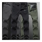 Мужские зимние брюки размера плюс, водонепроницаемые флисовые брюки для активного отдыха, походов, альпинизма, рыбалки, лыжного спорта