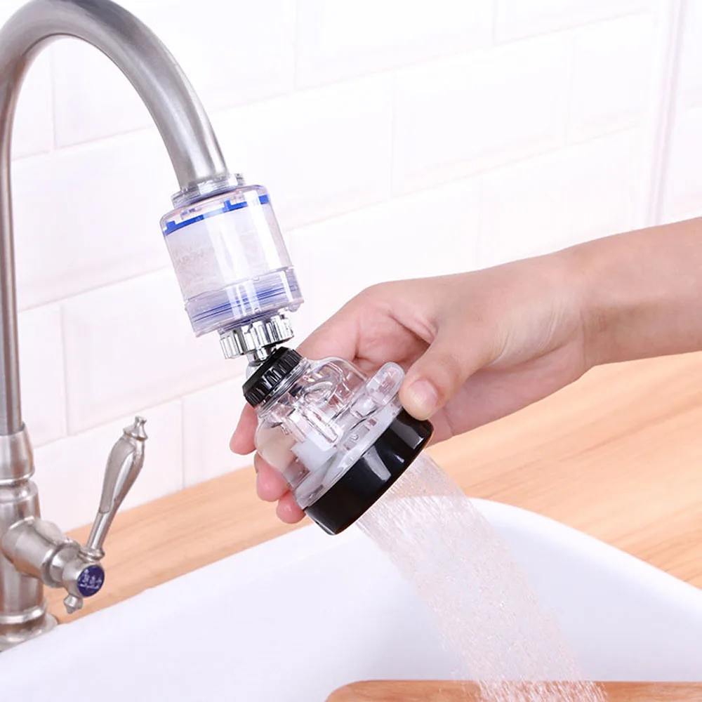 360 Вращающийся брызг удаления хлора фильтр аэратор раковина головы очистки воды
