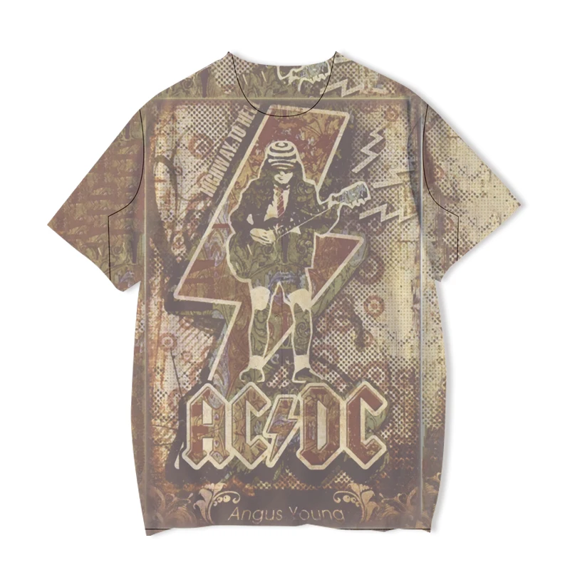 

2021 New Men's Oversized T-shirt Casual Top Hip-hop Street Short-sleeved 3D Printing DJ Music Summer Top