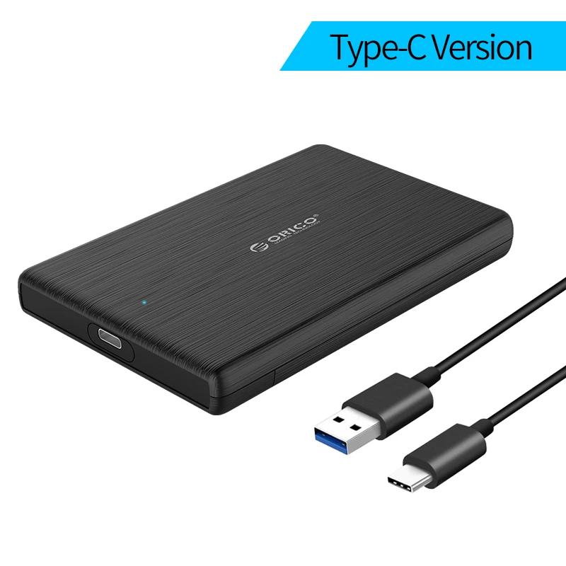 ORICO 2,5 дюймовый чехол для жесткого диска USB3.0 To SATA 3,0 Micro B корпус для внешнего жесткого диска 5 Гбит/с высокоскоростная коробка для HDD SSD Поддержка UASP - Цвет: Type-C Model